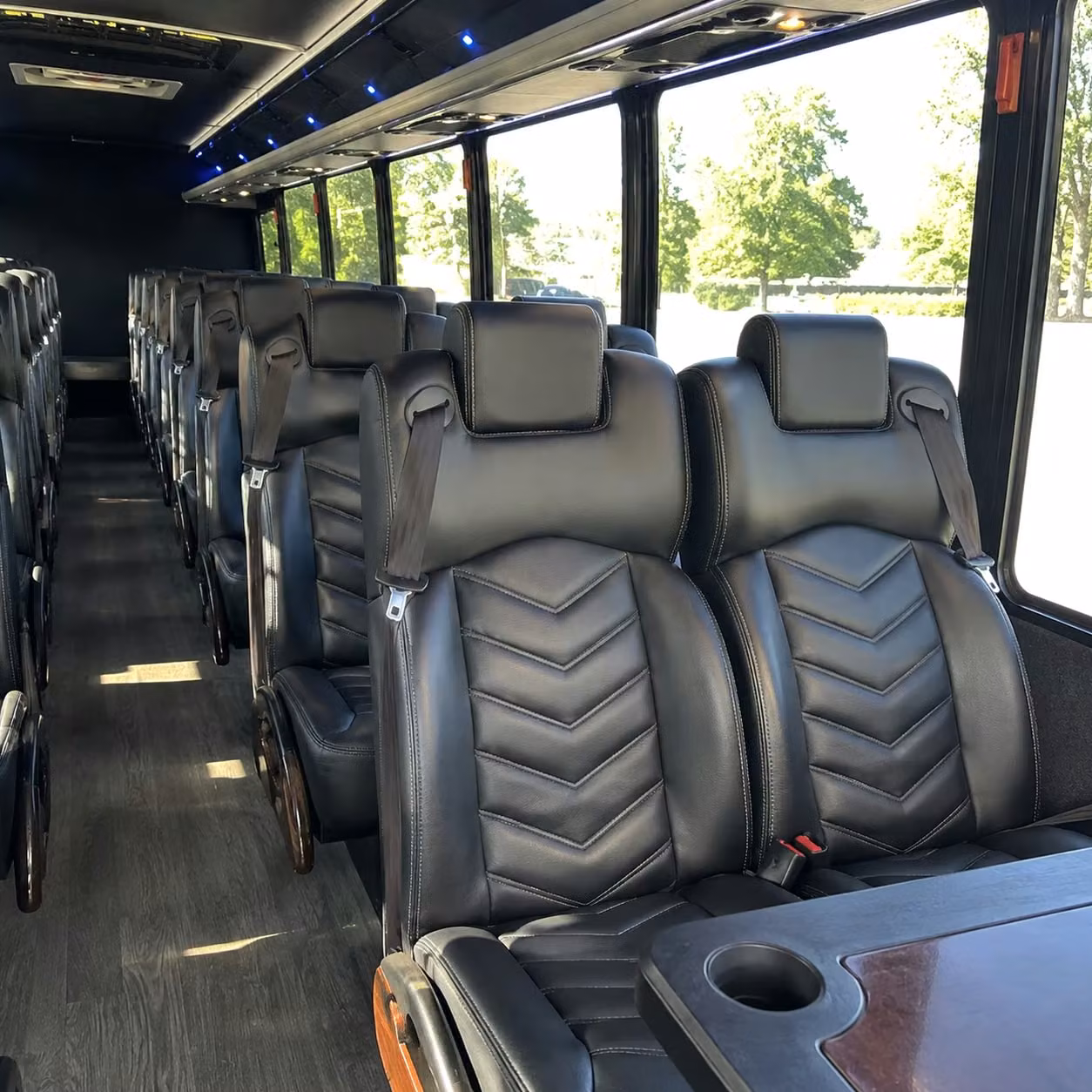 25 passenger minibus inside