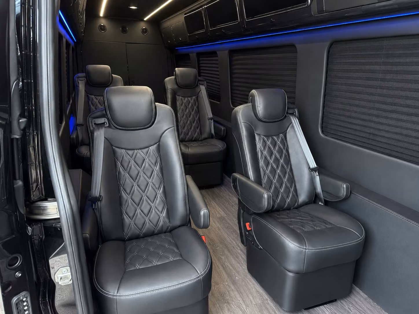 sprinter van with driver inside