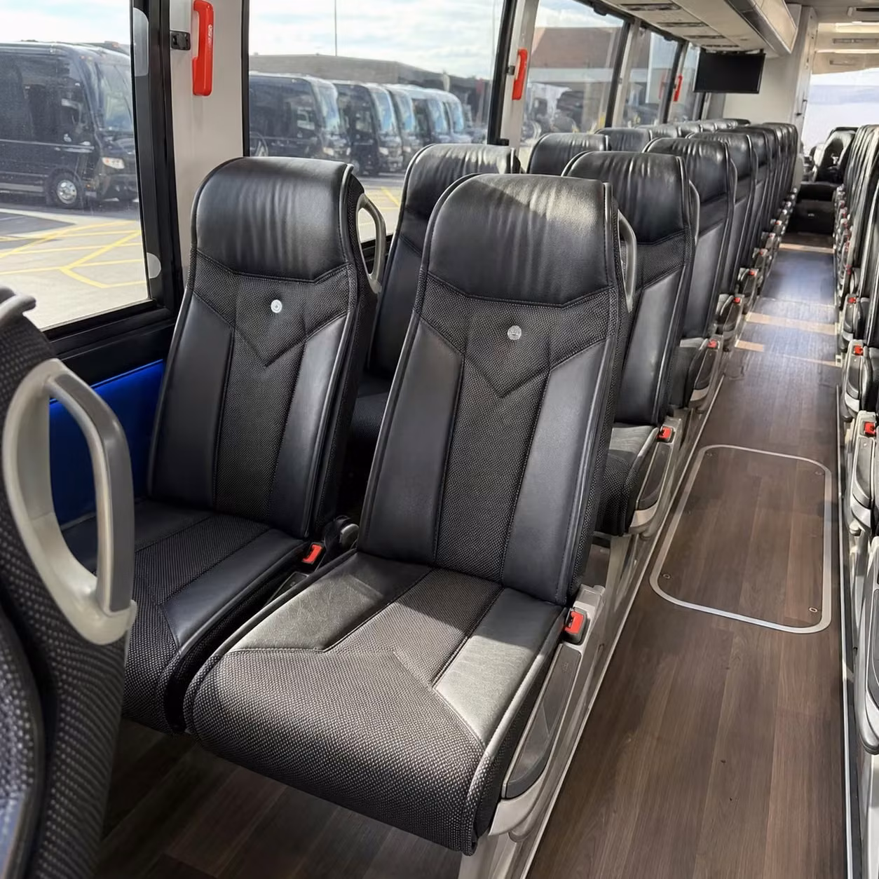 west orange charter bus interior