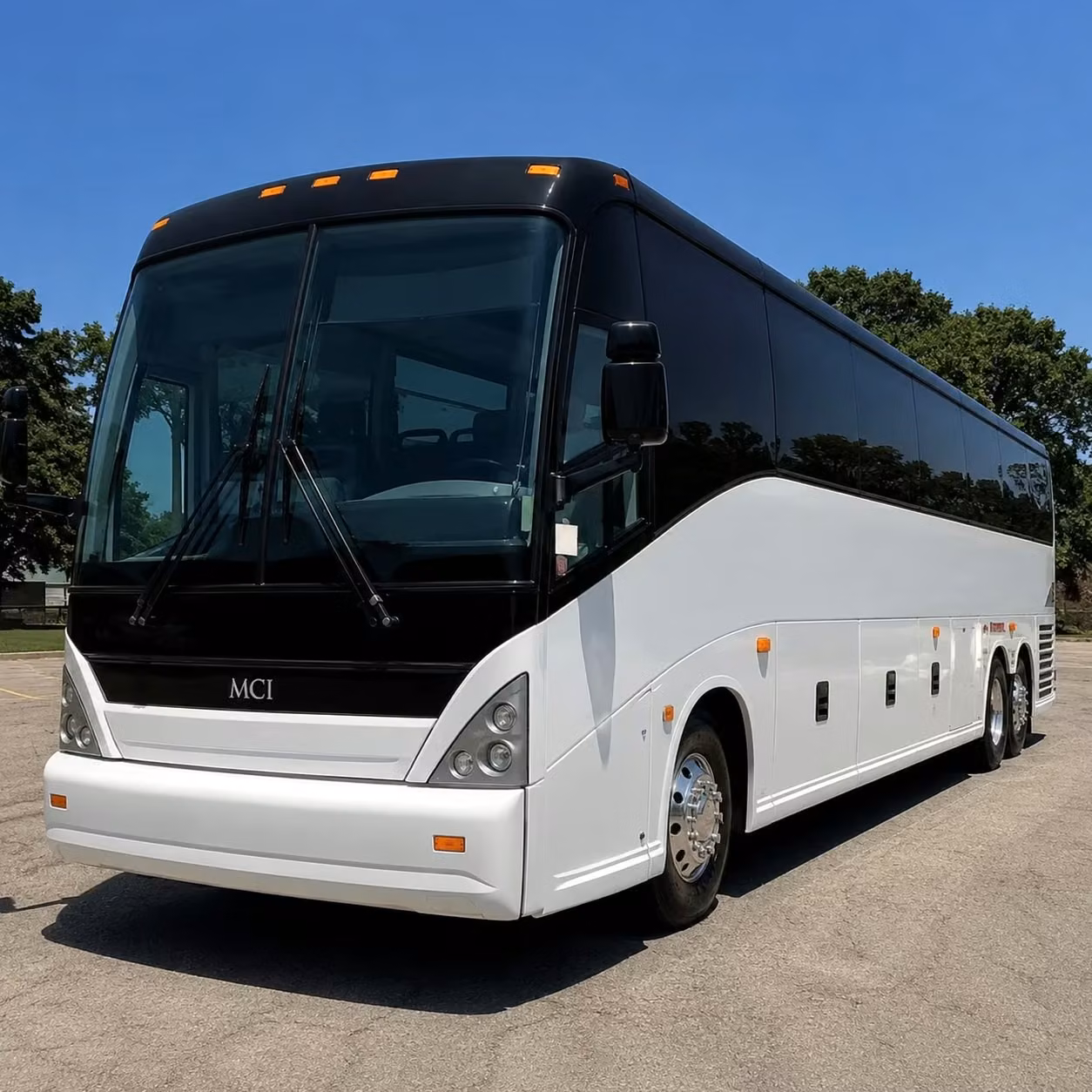 west orange charter bus rental exterior