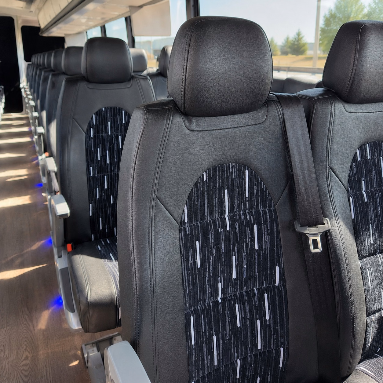 west orange charter bus rental inside